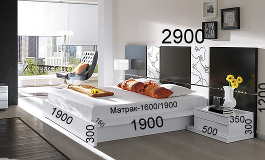 Спалня за матрак 160х190